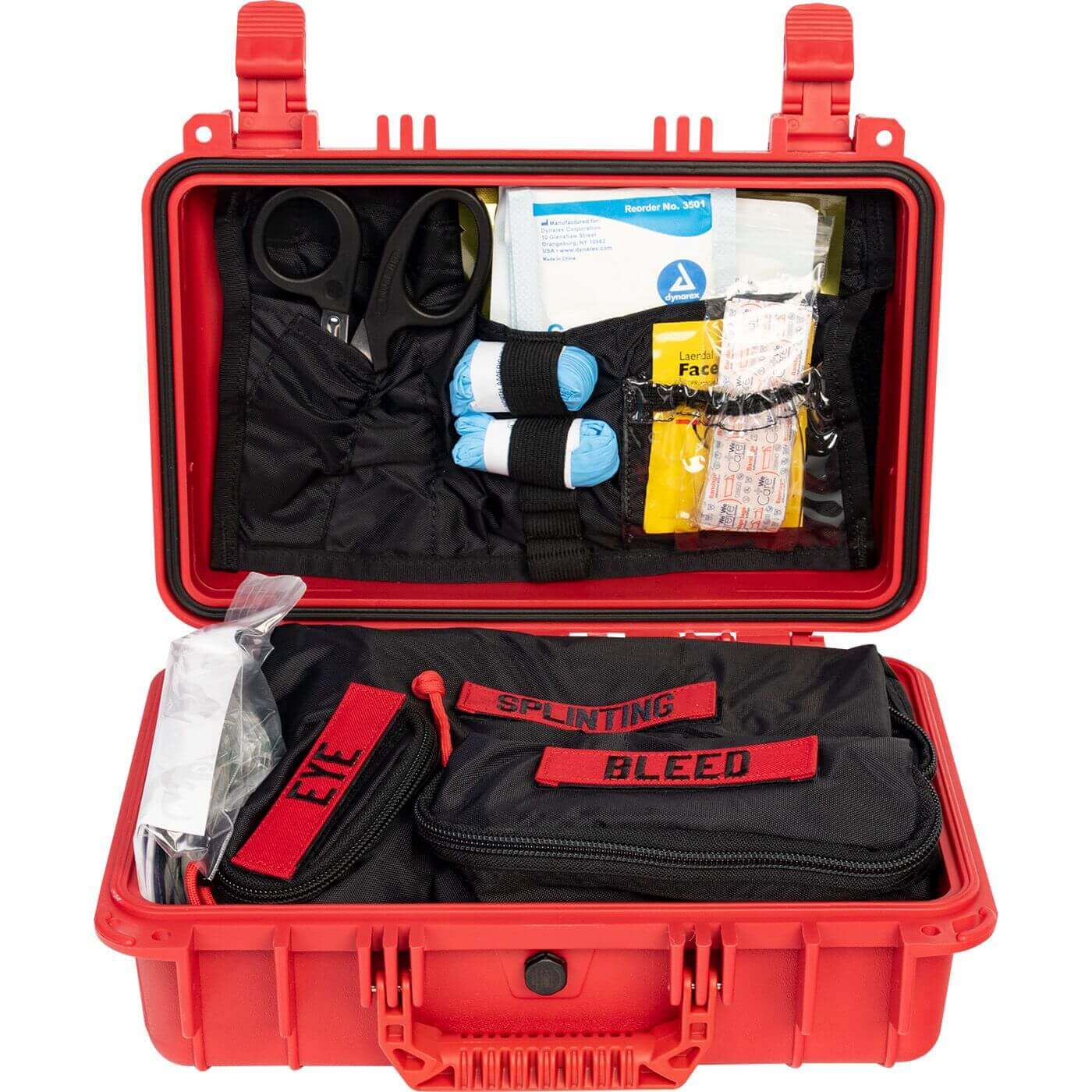 OSHA Class A trauma and first aid kit in durable hard case for industrial and construction sites