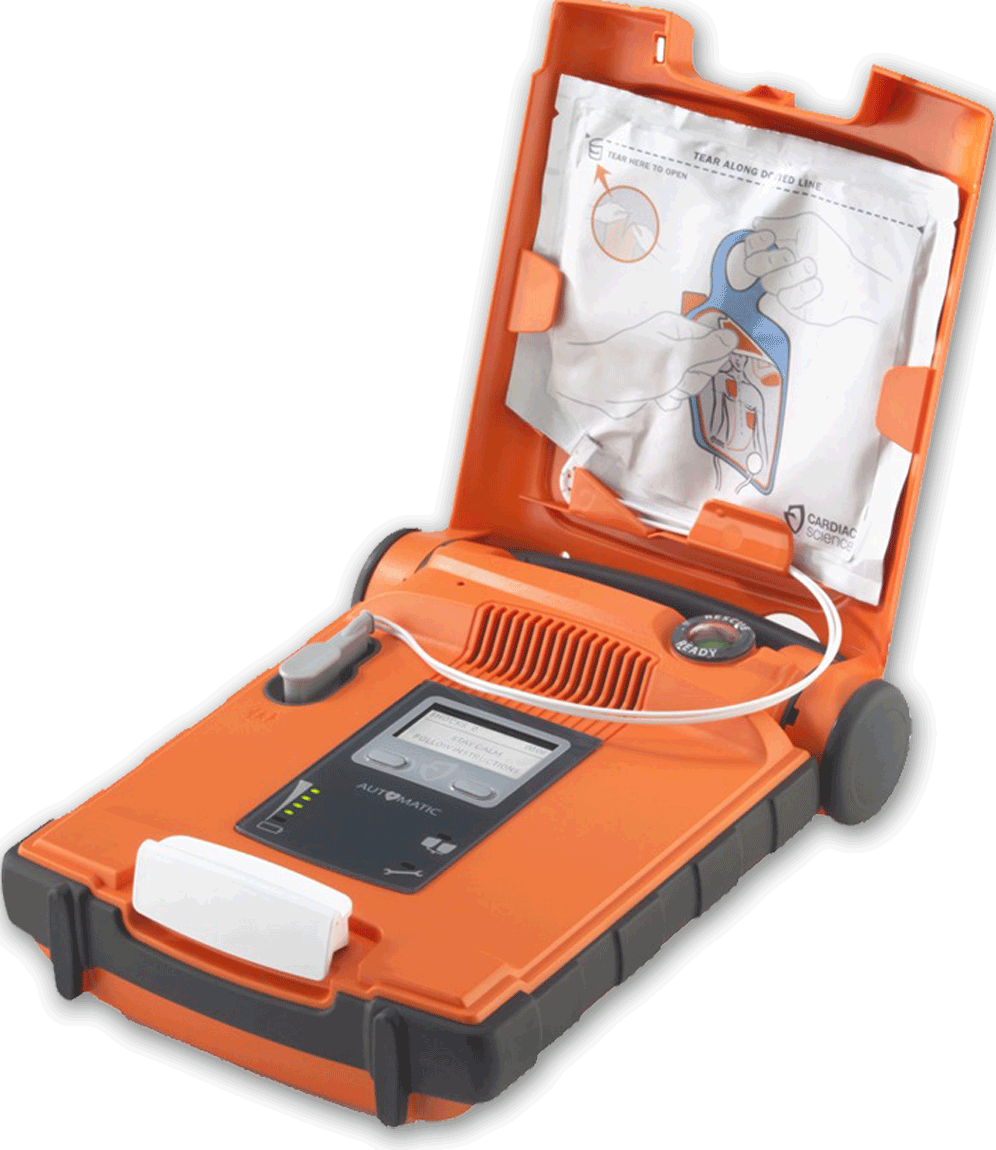 Bilingual AED that can be programed to speak dozens of languages