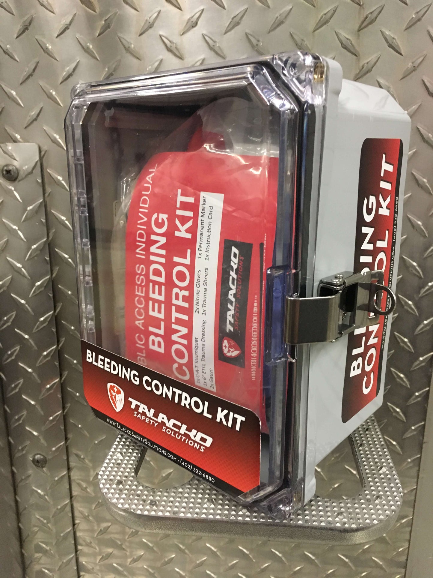 Bleeding Control enclosure, will hold two bleeding control kits.