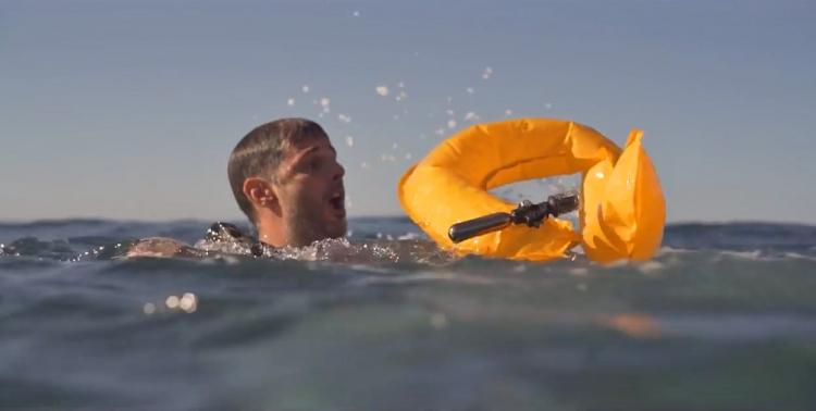 Talacko Safety Solutions flotation device inflates on contact with water and can help anyone up to 330 lbs.